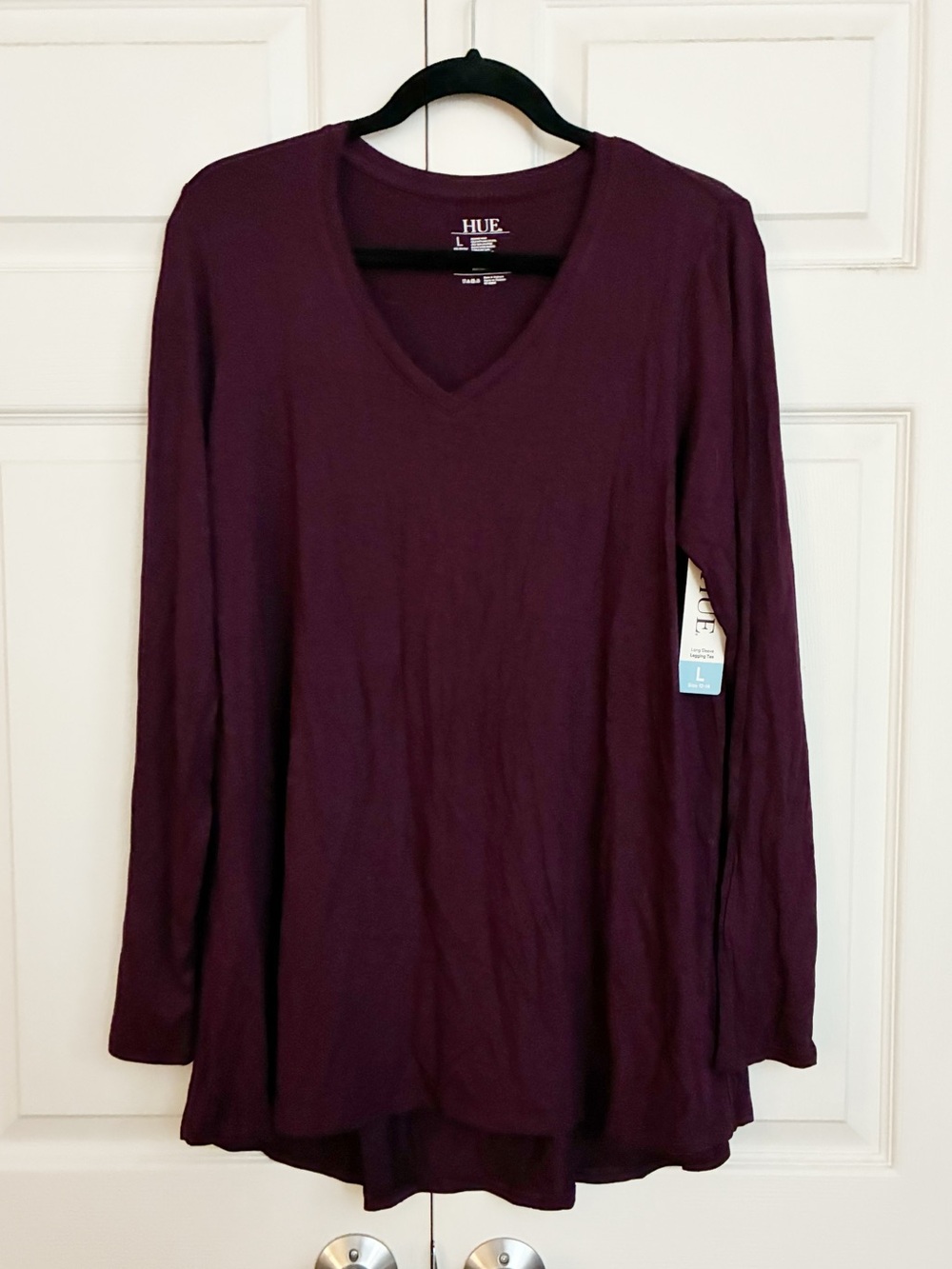Beautiful Deep Plum V-Neck Tunic